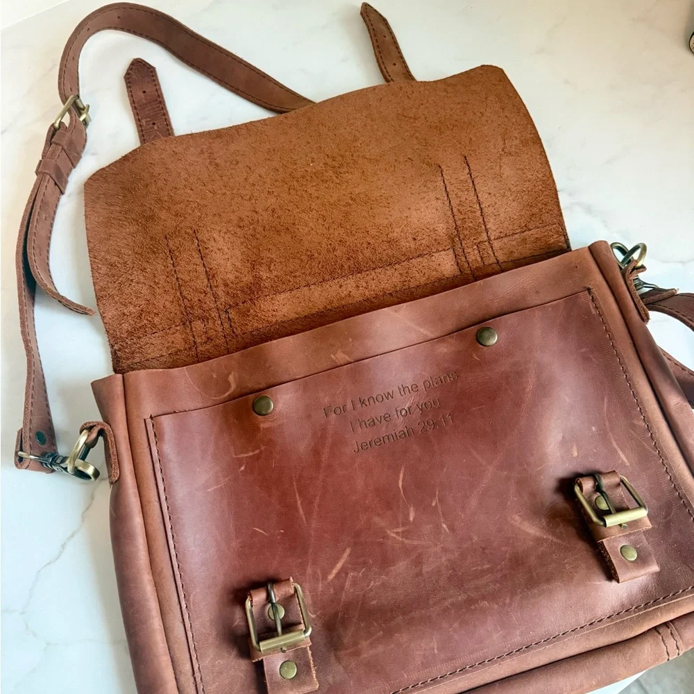 Brown Leather Men's Bag